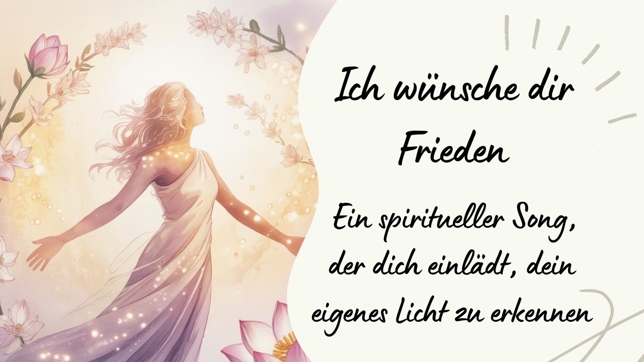 🕊️ Ich wünsch dir Frieden – Ein spiritueller Song, der dich einlädt, dein eigenes Licht zu erkennen