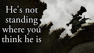What's he doing up there?