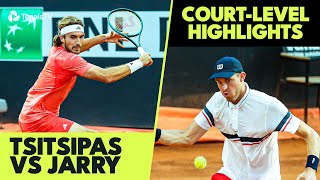 Stefanos Tsitsipas vs Nicolas Jarry CourtLevel Highlights | Rome 2024