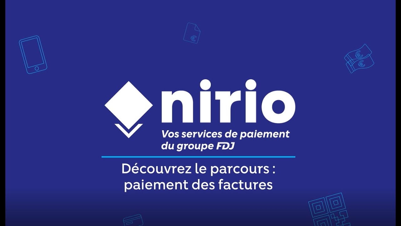 Tuto payer ses factures en espèces ou carte avec l’App Nirio – Solution de paiement du Groupe FDJ