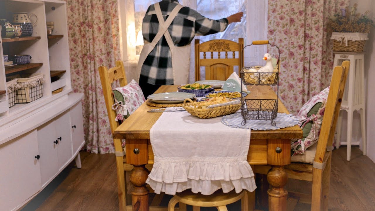 Искусство находить счастье в простой жизни: деревенская жизнь, готовим из весенних овощей