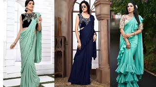 Ruffle Saree, Celebrity Look, Latest Party Wear, Indo Western Look, One Minute Wearable