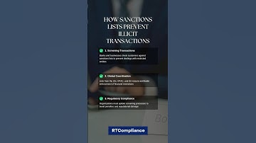 How Sanctions Lists Prevent Illicit Transactions | #AMLscreening #FinancialSecurity