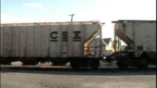 CSX U324 and CSX G352 Waiting For A Light