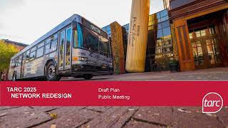 TARC 2025 Draft Plans Walkthrough