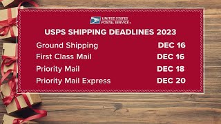 Mark your calendar! Holiday shipping deadlines for 2023