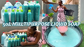How to make MULTIPURPOSE LIQUID SOAP | step by step procedure including measurements