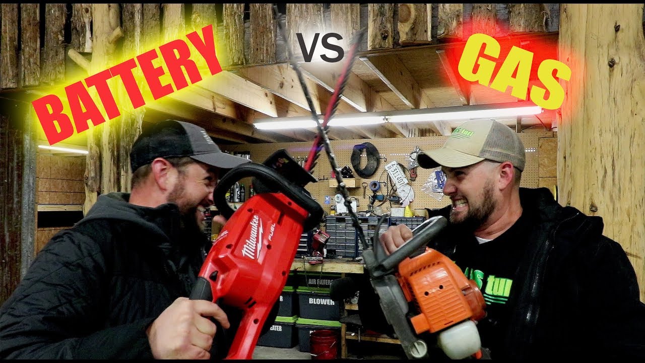 Milwaukee Battery Hedge Trimmer vs Husqvarna Gas Hedge Trimmer