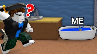 I DISGUISED as a BATH TUB and CAMPERS DID NOT SEE ME in Roblox MM2!