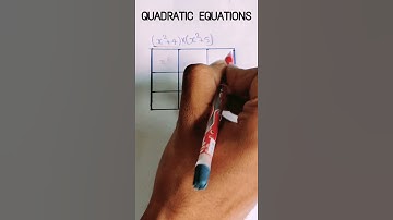 QUADRATIC EQUATIONS