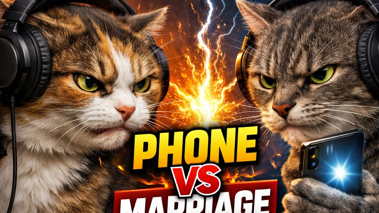 Mobile Phone Addiction Ruining Marriage? | Angry Cat Couple Podcast