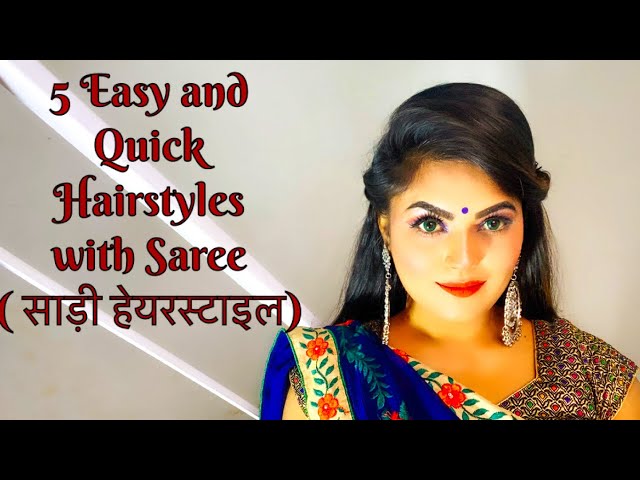 50 Simple Hairstyles on Saree for Traditional Look 2023 | Hair style on  saree, Side bun hairstyles, Simple hairstyle for saree