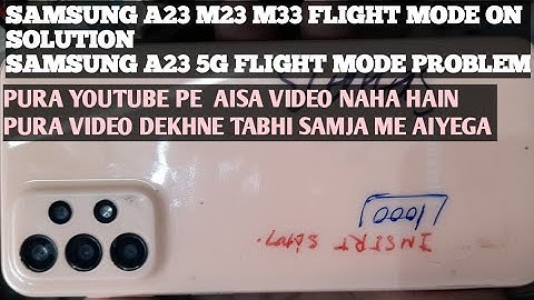 Samsung a23 half flight mode solution | Samsung network problem solution