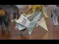 оригами из денег свинья из купюры