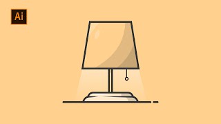 How To Make A Lamp Flat Design | Adobe Illustrator CC Profile