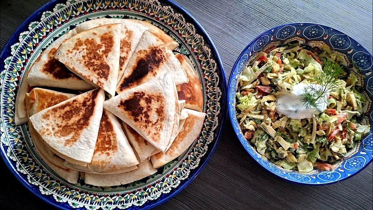 Лаваш с Курочкой!+ШЕФ-Салат! Gefüllte Wraps + CHEF-Salat! #salat #gegülltewraps #лавашскурицей 