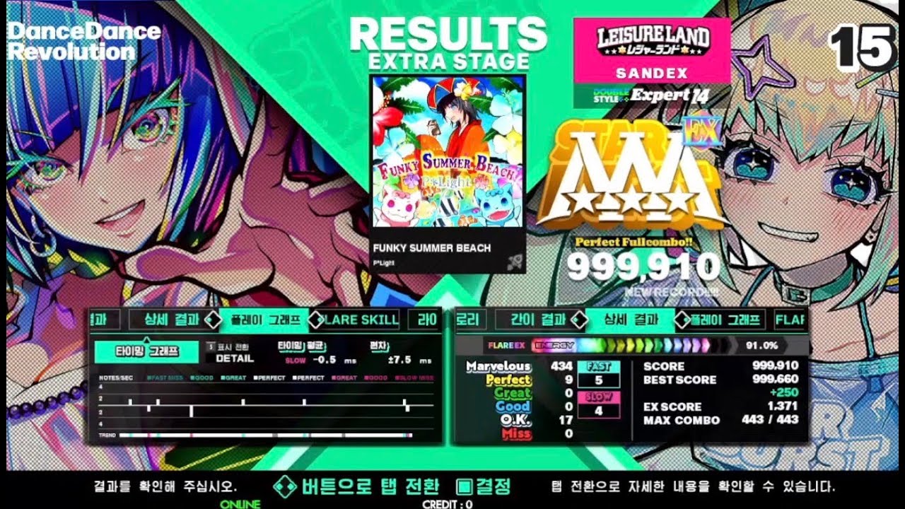 [DDR WORLD] FUNKY SUMMER BEACH EDP 999,910 PFC