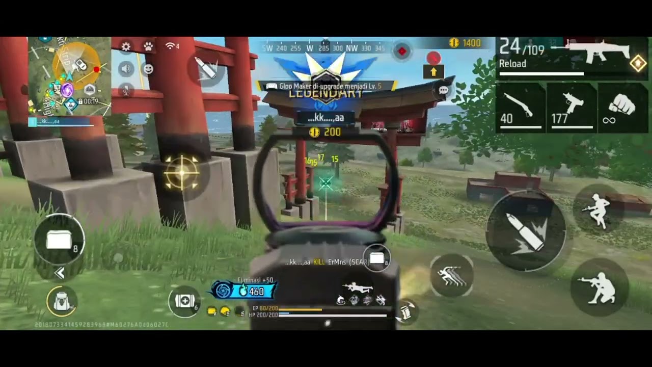 GUA MAIN BR RENK TAPI SOLO VS SQUAD 14 KILL