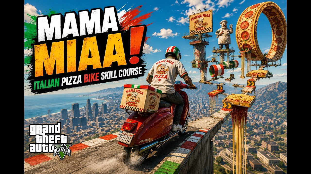 Mama Miaa (italian pizza bike skill course)