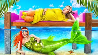 Pregnant Mermaid vs Pregnant Girl