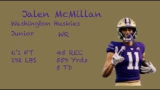 Jalen McMillan Washington Huskies 2023 Highlights