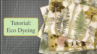Tutorial: Eco Dyeing - Welches Material, Papier usw.? So schöne Ergebnisse!