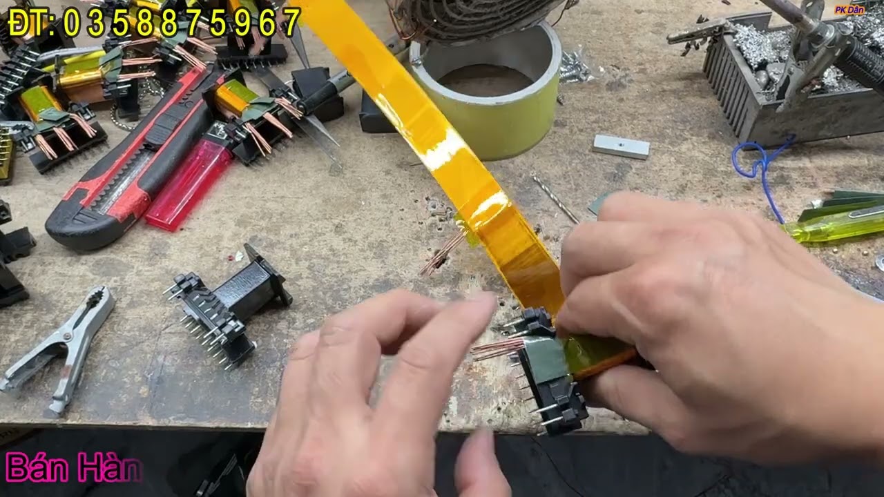 Cách Quấn Biến Áp Xung Hiệu Suất Cao Để Bắt Rô Phi | Biến Áp Xung E42 - E55 - KsD 0393596695