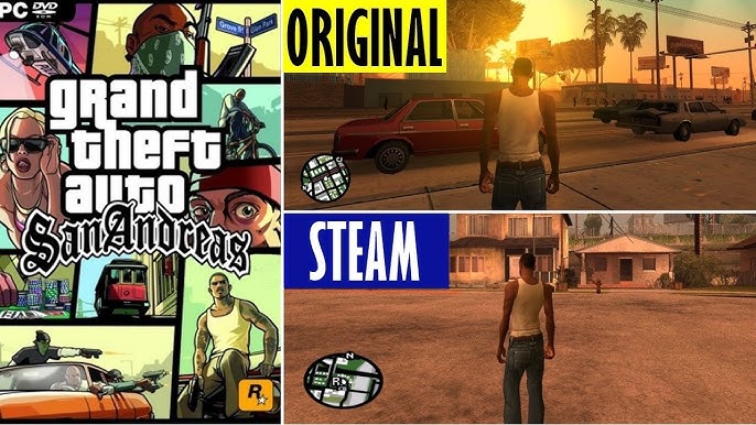 AS DIFERENÇAS DO GTA SAN ANDREAS DE PS2 (Todas as Versões Oficiais