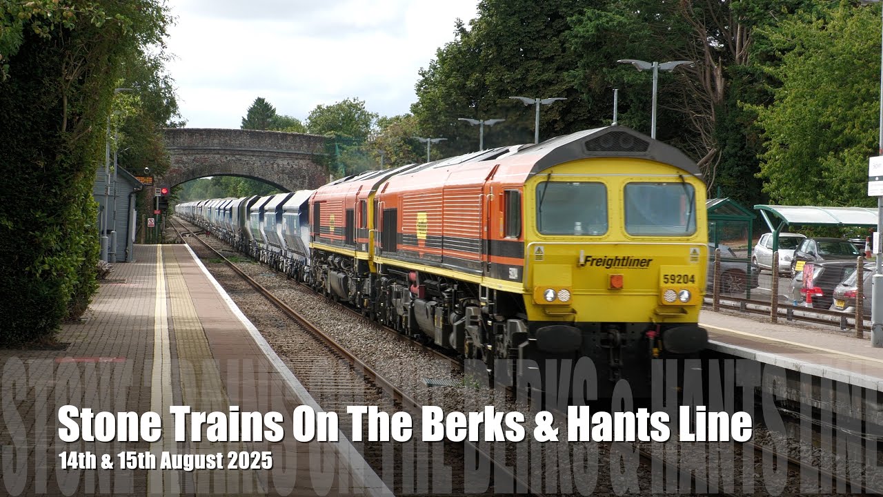 Stone Trains On The Berks & Hants Line 14/15.08.25 - 4K