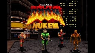 Brutal Doom v21 Beta (PC) -  Duke Nukem map - Gameplay!