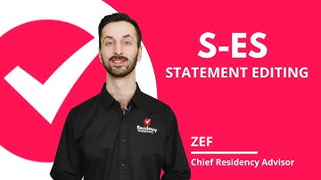 Residency Statement: Personal Statement Editing Service (S-ES)