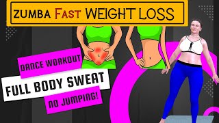 Easy zumba dance for Fast WEIGHT LOSS| Full Body sweat workout | Beginer friendly