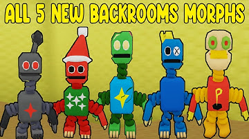 UPDATE - How To Find ALL 5 NEW BACKROOMS MORPHS BOX CREATURE in Find The Backrooms Morphs