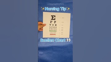 Snellen chart for visual acuity! #nursingschool #registerednurse #medschool #nursingstudent #nclex