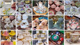 Beautiful fancy Tea sets and Tea Cups Royal Albert Tea set Coffee cups set#kitchenitems#crockery