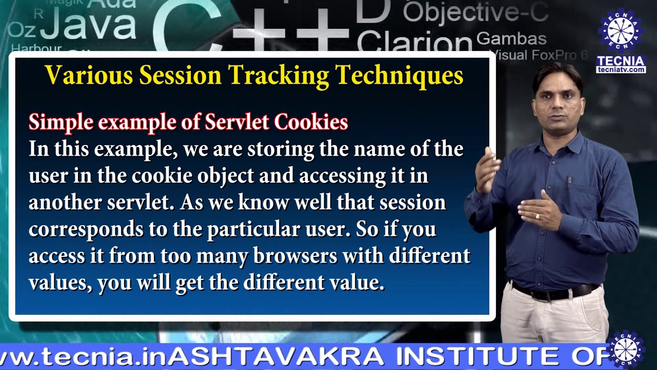 Various Session Tracking Techniques Dr Jitender Rai Asso Prof Various session tracking techniques dr jitender rai asso prof