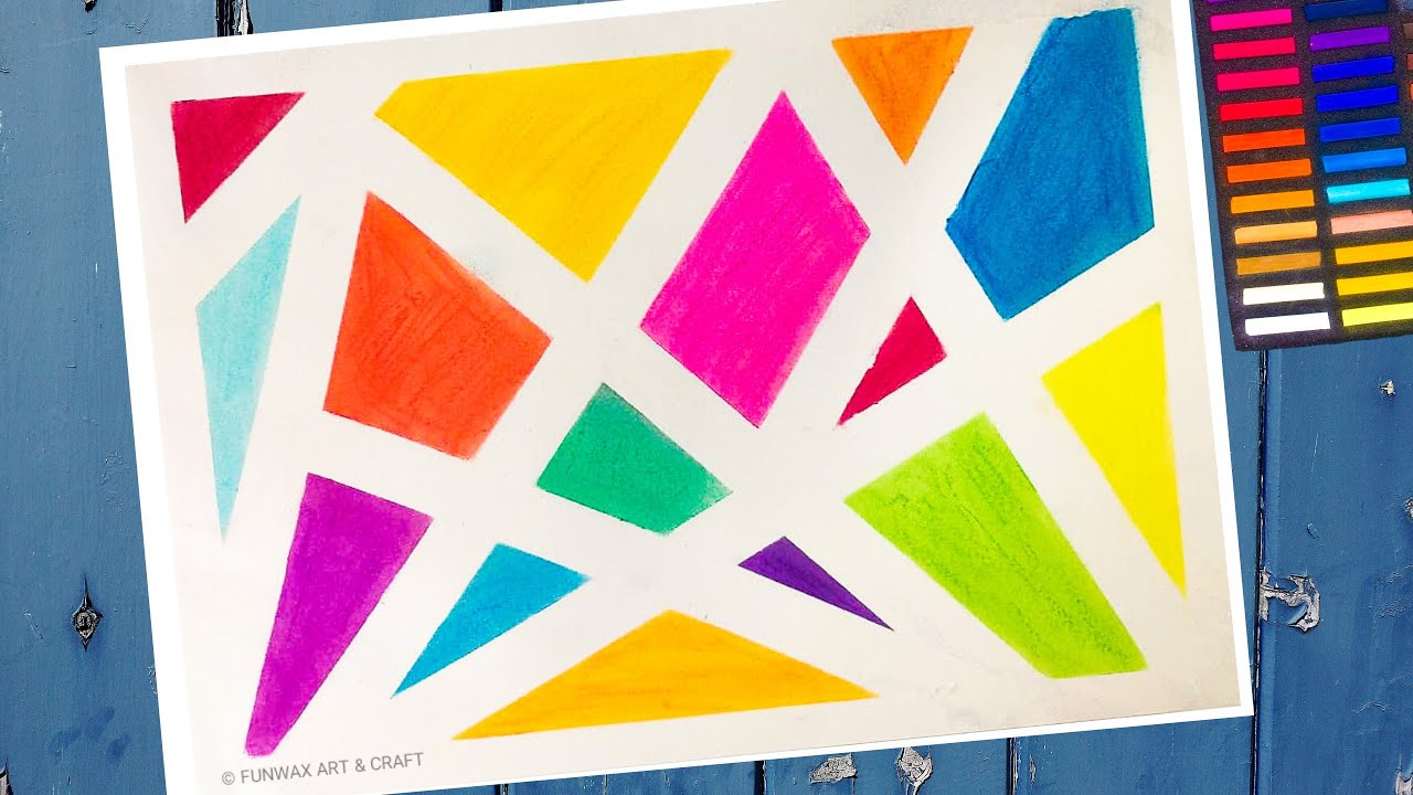 Tape Resist Paintings for Kids - The Artful Parent