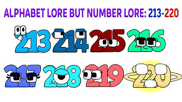 FILIPINO NUMBER Lore BUT INJEF Style 213 - 220 | Alphabet Lore | Animation