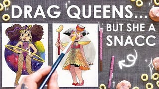 Don't be a DRAG... Be a QUEEN!  14 Tokyo Treat Character Designs