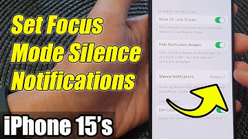 iPhone 15/15 Pro Max: How to Set Focus Mode Silence Notifications to Always or While Locked
