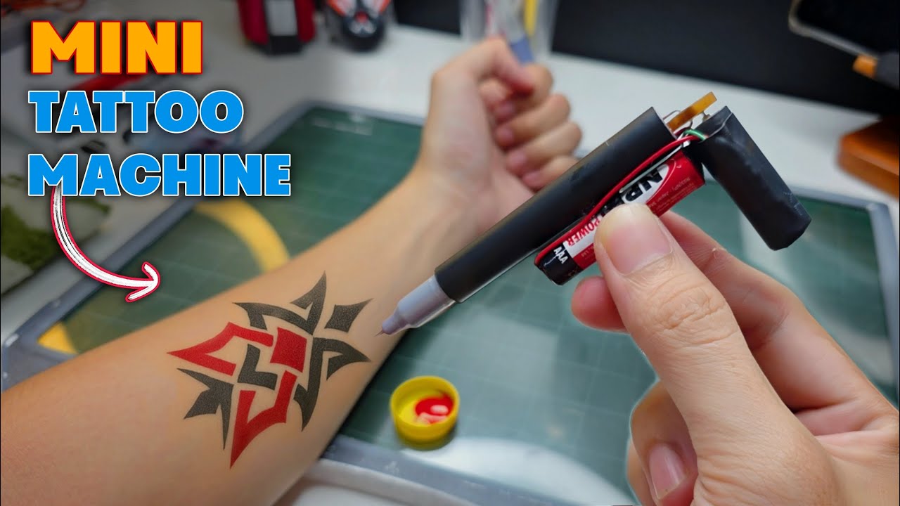 Как сделать мини-тату-машинку из ручки | Всего за 1 доллар