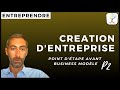 Cration dentreprise  point dtape avant business modle p2