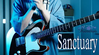 Sanctuary Roselia　ギターで真剣に弾いてみた！フルで！【Guitar cover】