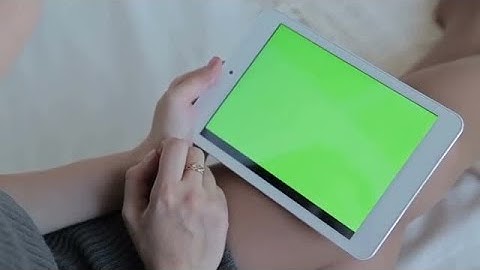 Tablet With Green Screen Stock Video
