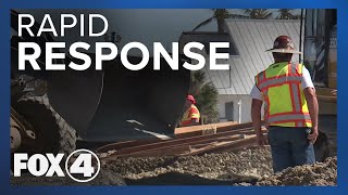 Temporary fixes on road to Pine Island near completion