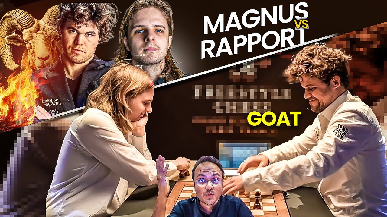 Magnus Carlsen sacrifices his Queen and Rook! | Rapport vs Carlsen | Paris Freestyle Chess 2025