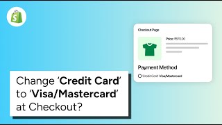 How to Change ‘Credit Card’ to ‘Visa/Mastercard’ at Checkout?