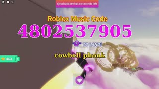 Cowbell phonk Roblox Music Code