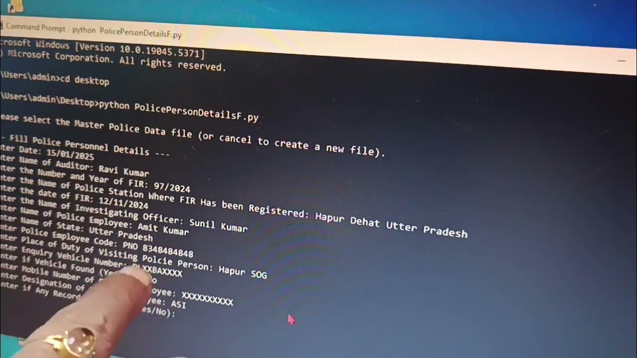 save your Data with help python Command Prompt - YouTube