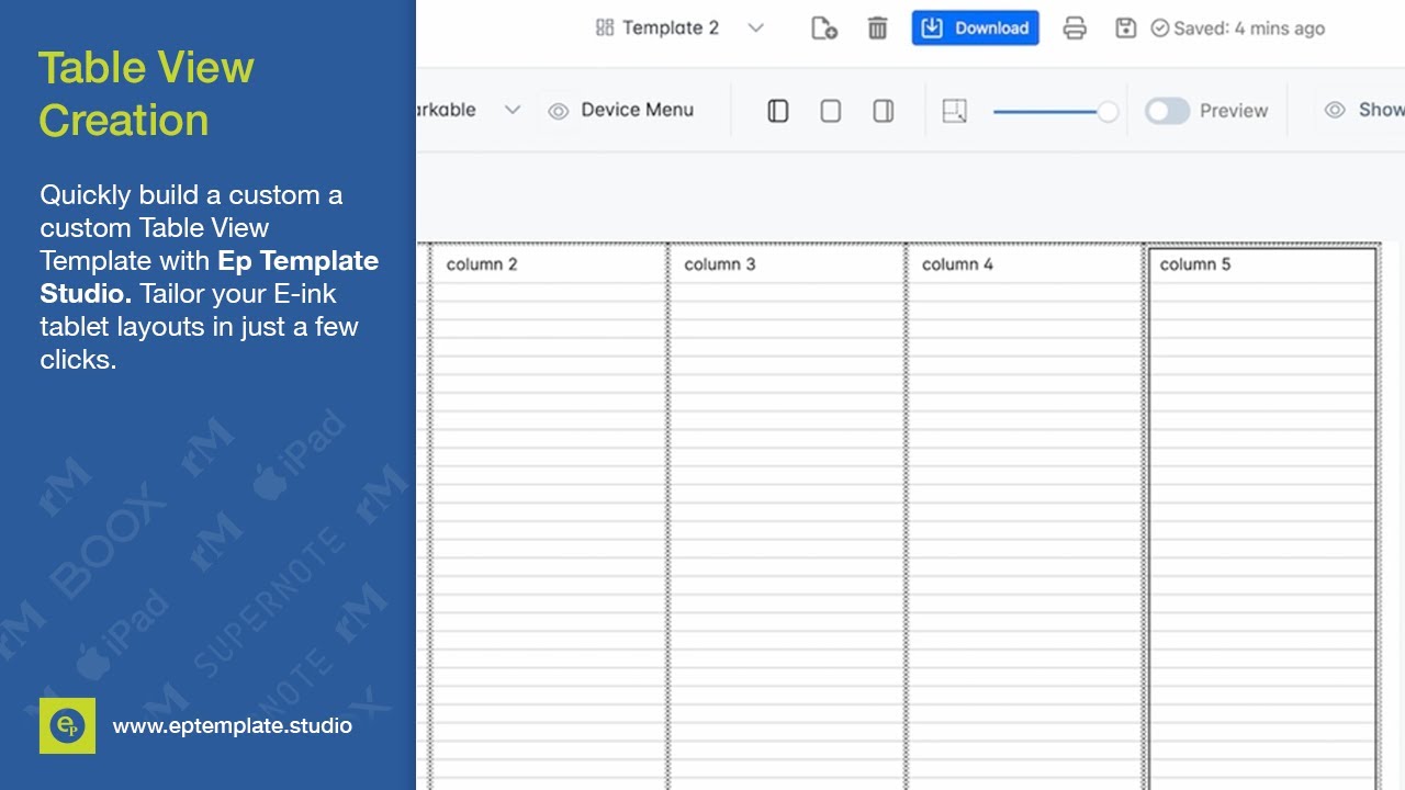 Easily Create Table View Templates with Ep Template Studio! - YouTube